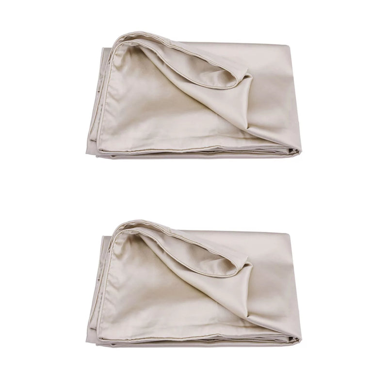 Mend Silk Beauty Pillowcase, King - Champagne (2 pk.)