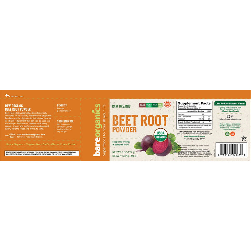 BareOrganics Beet Root Powder (2 pk.)