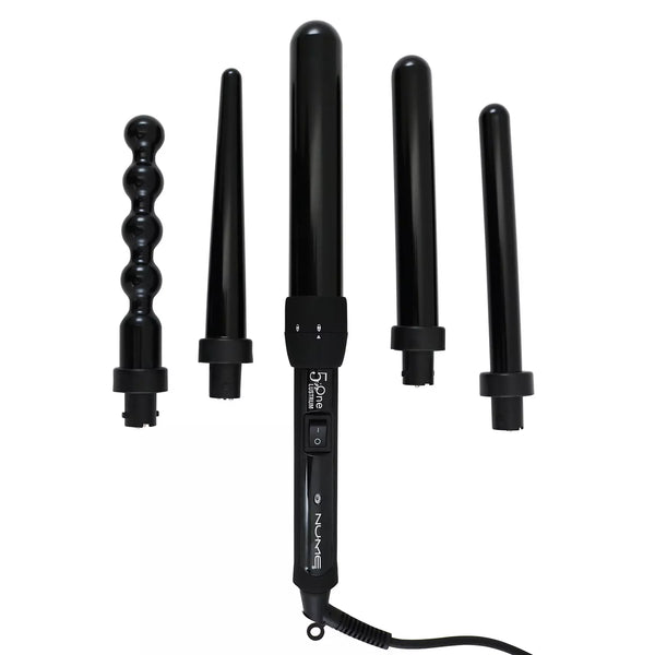 NuMe 6-Piece Lustrum Curling Wand Hair Styling Set