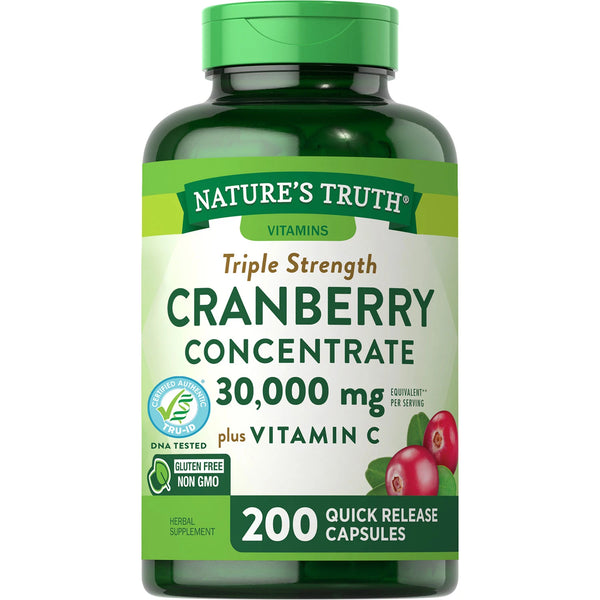 Nature's Truth 트리플 스트렝스 크랜베리 ​​농축액 30,000 mg (200 ct.)
