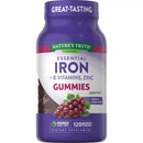 Nature's Truth Iron Gummies with B-Vitamins + Zinc, Natural Grape Flavor (120 ct.)