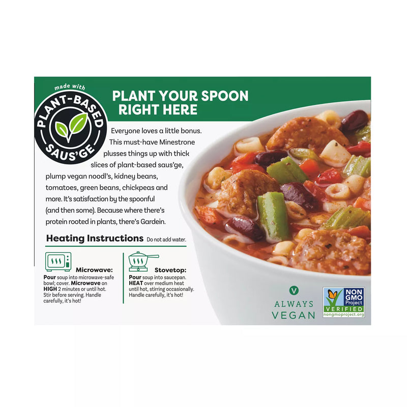 Gardein Plant Based Minestrone & Saus'ge Soup (15 oz., 6 pk.)