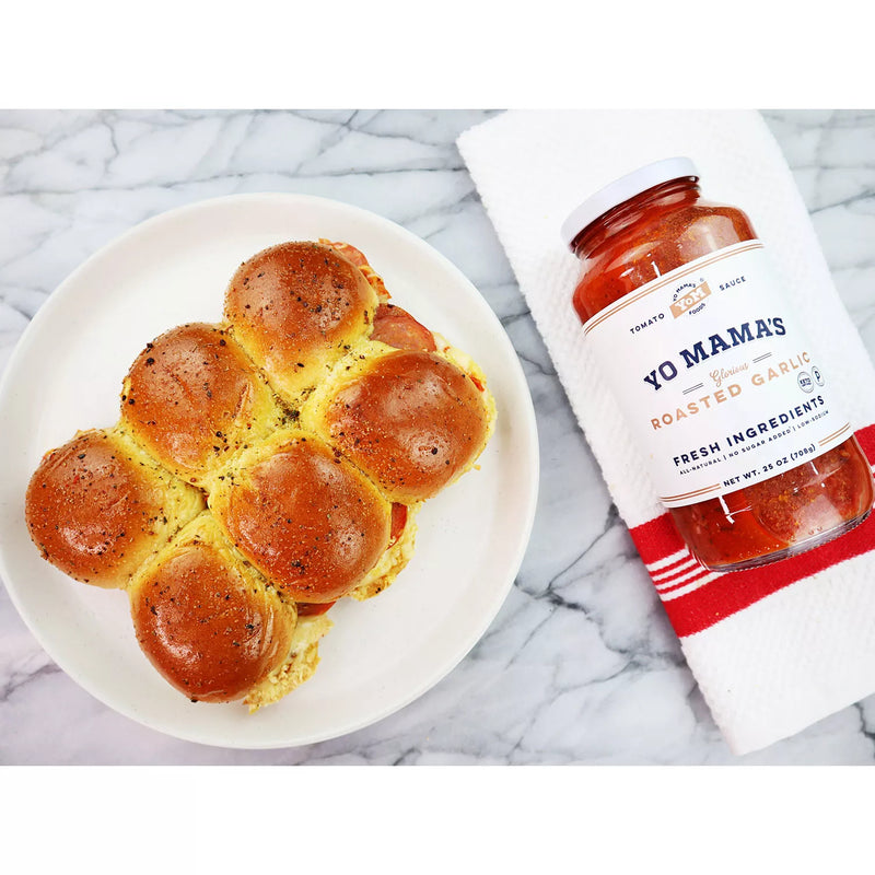 Yo Mama's Foods Low-Carb Roasted Garlic Sauce (25 oz., 3pk.)