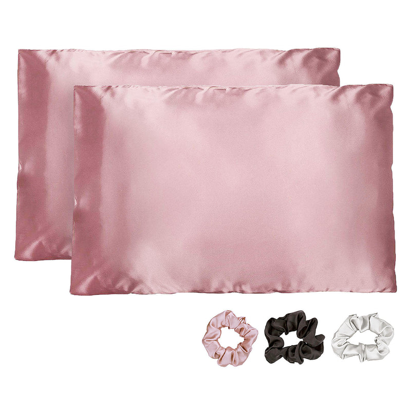 Mend 5-Piece Satin Pillowcase Beauty Kit (Choose Size and Color)