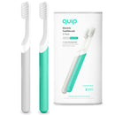 quip Electric Toothbrush, Green Plastic + Gray Plastic (2 pk.)