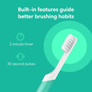 quip Electric Toothbrush, Green Plastic + Gray Plastic (2 pk.)