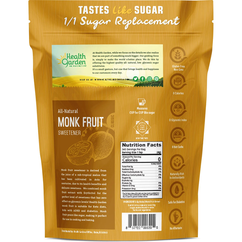 Health Garden Monk Fruit Sweetener (3 lb.)