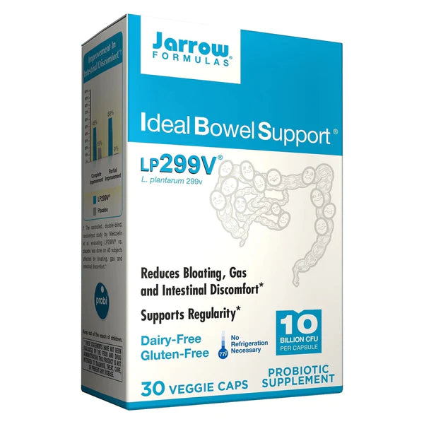 Jarrow Formulas Ideal Bowel Support 299v 10 Billion 30 Veggie Caps