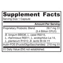 Jarrow Formulas Jarro-Dophilus + FOS 34억 오가니스 300 식물성 캡슐