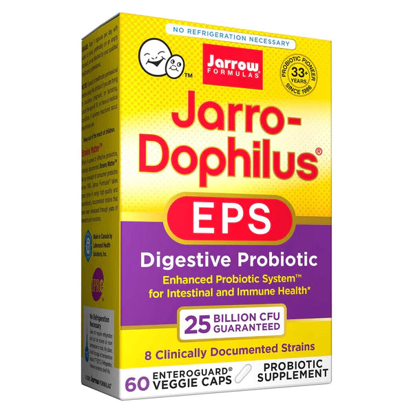 Jarrow Formulas Jarro-Dophilus EPS 25 Billion 60 Enteroguard Veggie Caps