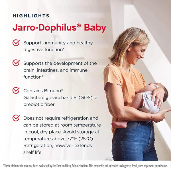 Jarrow Formulas Jarro-Dophilus Baby 赤ちゃんのプロバイオティクス 3 か月 4 年 30 億人が生きています