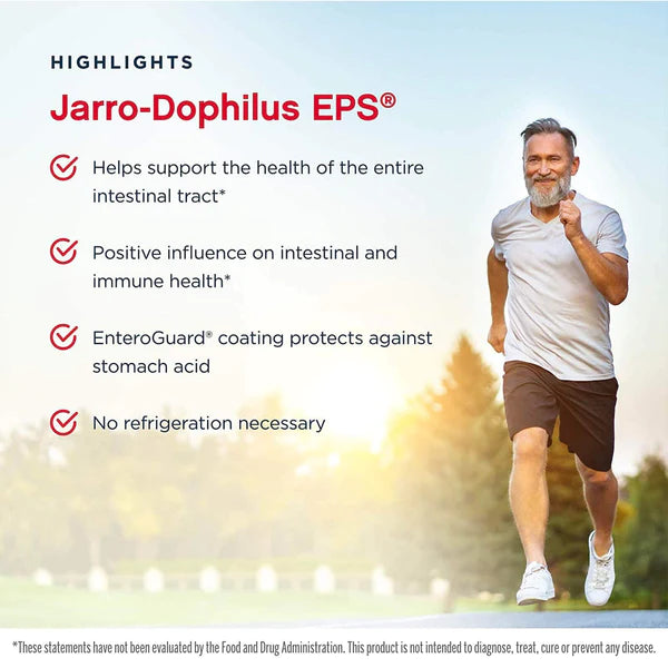 Jarrow Formulas Jarro-Dophilus EPS 50 Billion 30 Enteroguard Veggie Caps وفر 30٪