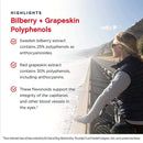 Jarrow Formulas ビルベリー + グレープスキン ポリフェノール 120 ベジキャップ