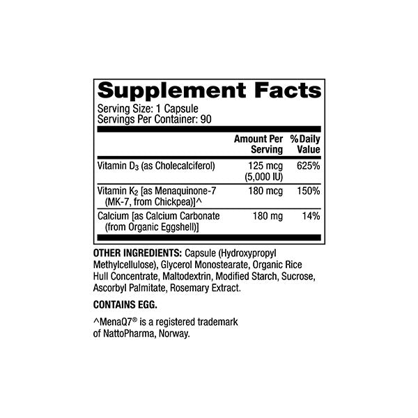 Calcium with Vitamins D3 & K2