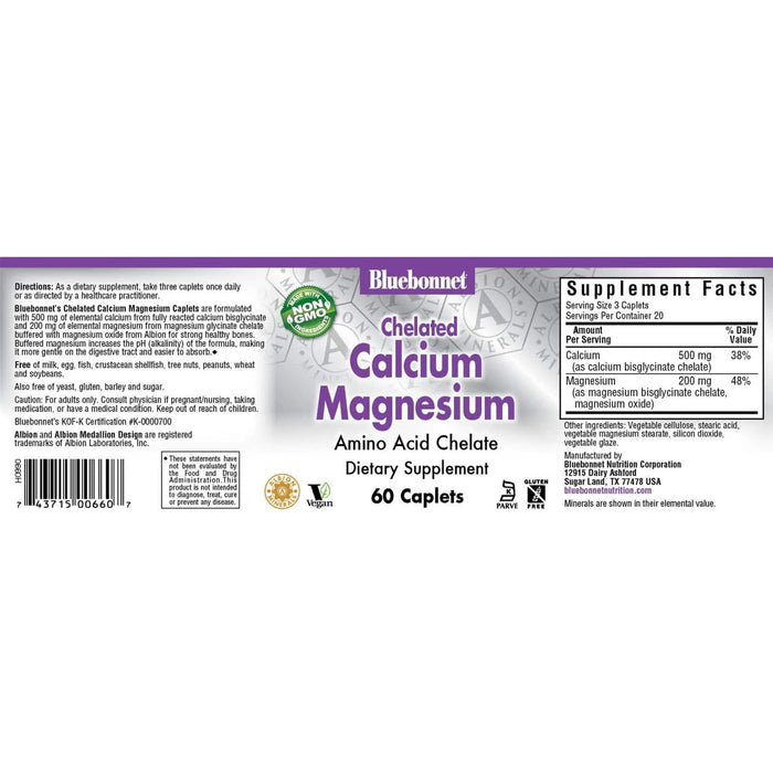 Bluebonnet Chelated Calcium Magnesium