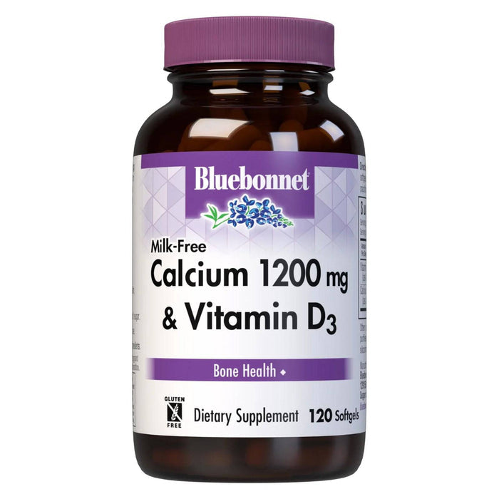 Bluebonnet Calcium 1200 mg & Vitamin D3 (Milk-Free)