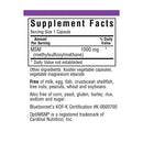 Bluebonnet MSM 1000 mg 120 Veg Capsules