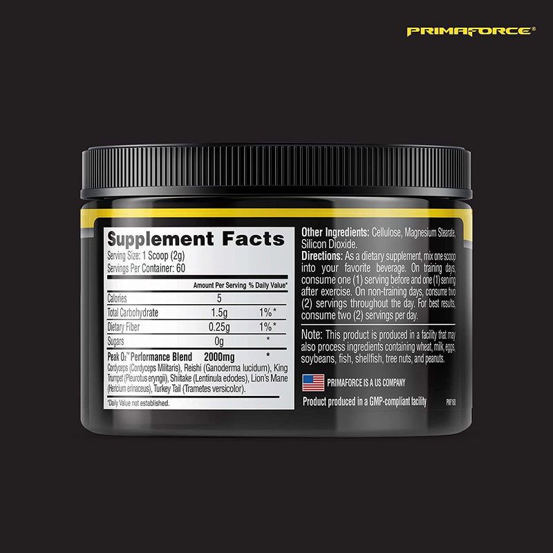 PrimaForce Peak O2 Workout Supplement, 120 grams