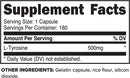 PrimaForce L-Tyrosine Supplement, 180 Capsules, 500mg Per Serving
