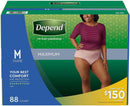 Depend Fit-Flex Incontinence & Postpartum Underwear for Women (Choose Your Size)