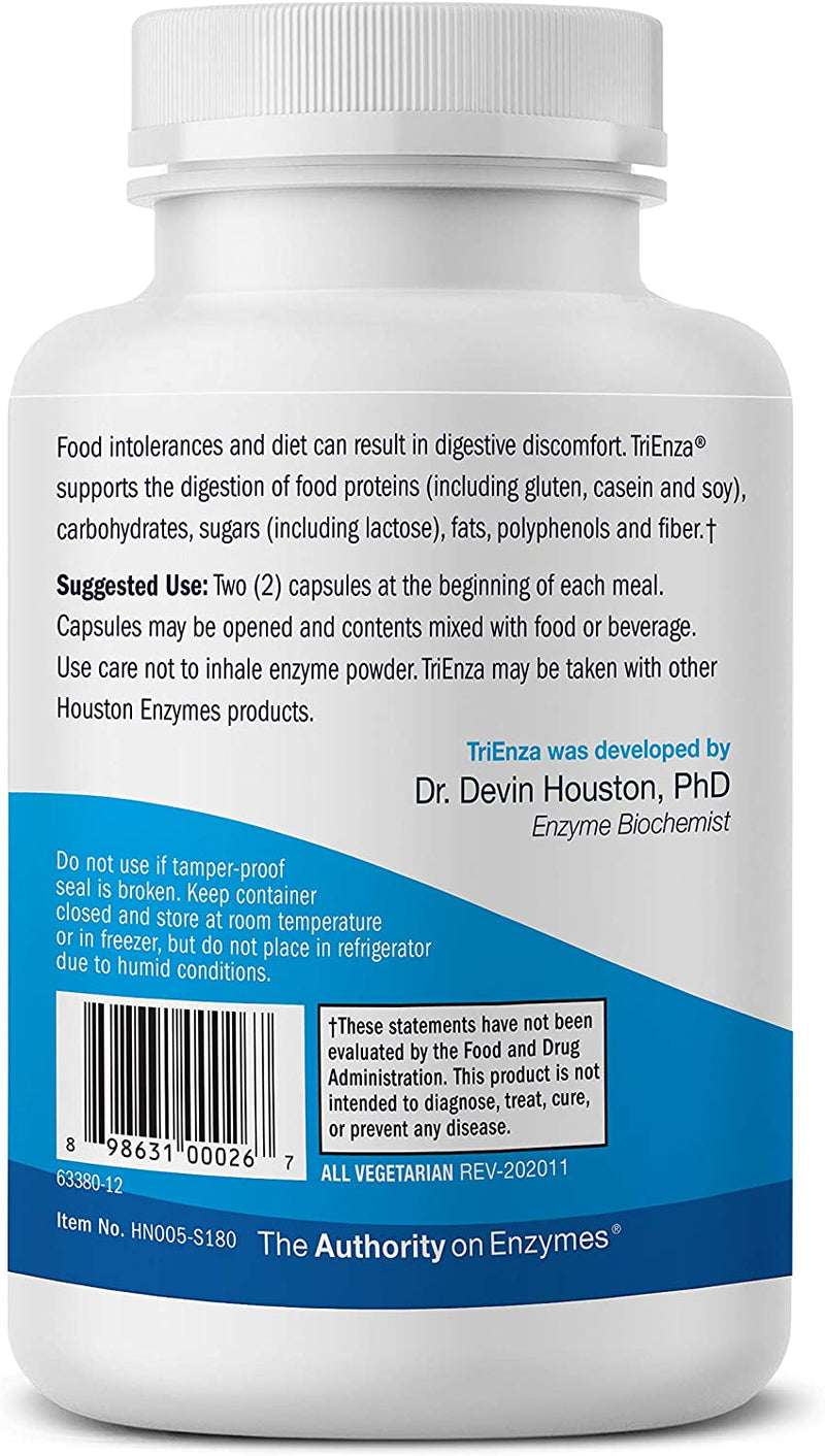 Houston Enzymes TriEnza® - 消化器系不耐症のための酵素