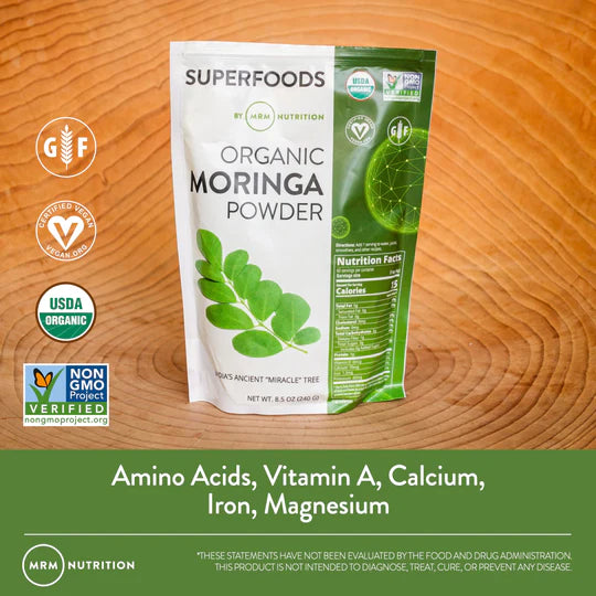 Superfoods Raw Organic Moringa Leaf Powder