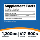 Nutricost N-Acetyl Cysteine (NAC) Vegetarian Powder