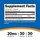 Nutricost PQQ Capsules