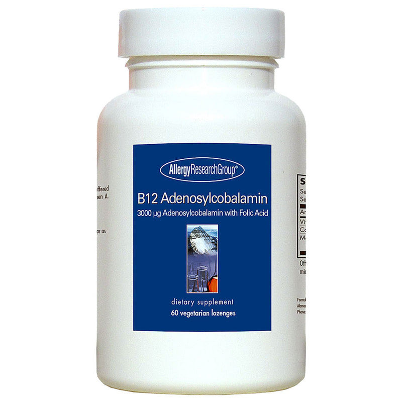 B12 Adenosylcobalamin مع 60 حبة استحلاب حمض الفوليك
