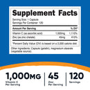 Nutricost Vitamin C (with Zinc) Capsules