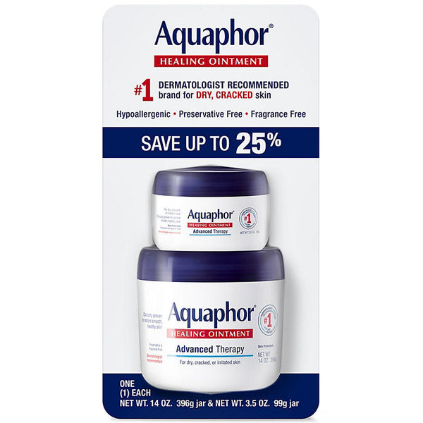 Aquaphor Healing Ointment (1 - 14 oz. & 1 - 3.5 oz.)