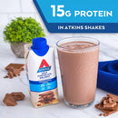 Atkins Gluten Free Protein-Rich Shake, Milk Chocolate Delight, Keto Friendly (15 pk.)