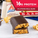 Atkins Protein-Rich Meal Bar, Chocolate Peanut Butter, Keto Friendly (16 ct.)
