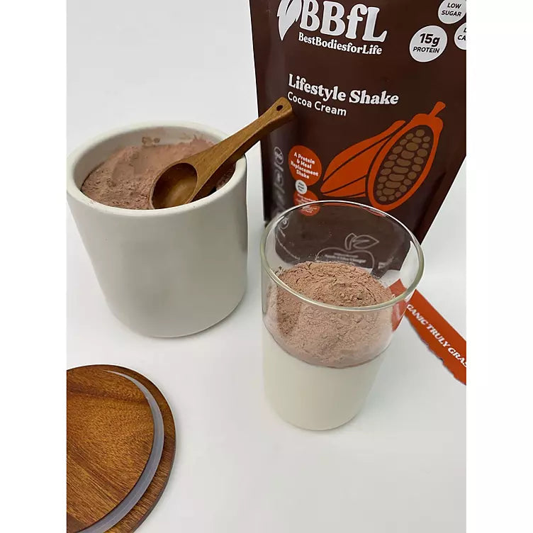 BBfL Organic Whey Based Lifestyle Protein Shake, Cocoa Cream (Choose Size)