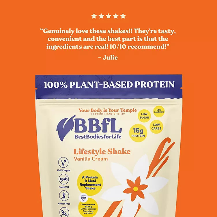 BBfL Plant Based Lifestyle Protein Shake, Vanilla (Choose Size)