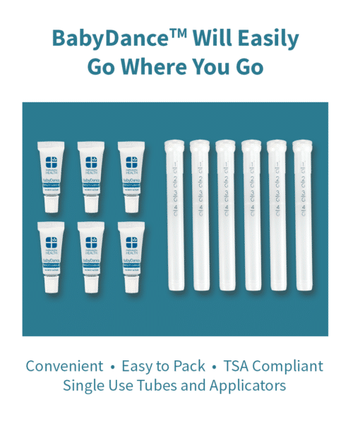 BabyDance 不妊治療潤滑剤 – 6 個の使い捨てチューブとアプリケーター