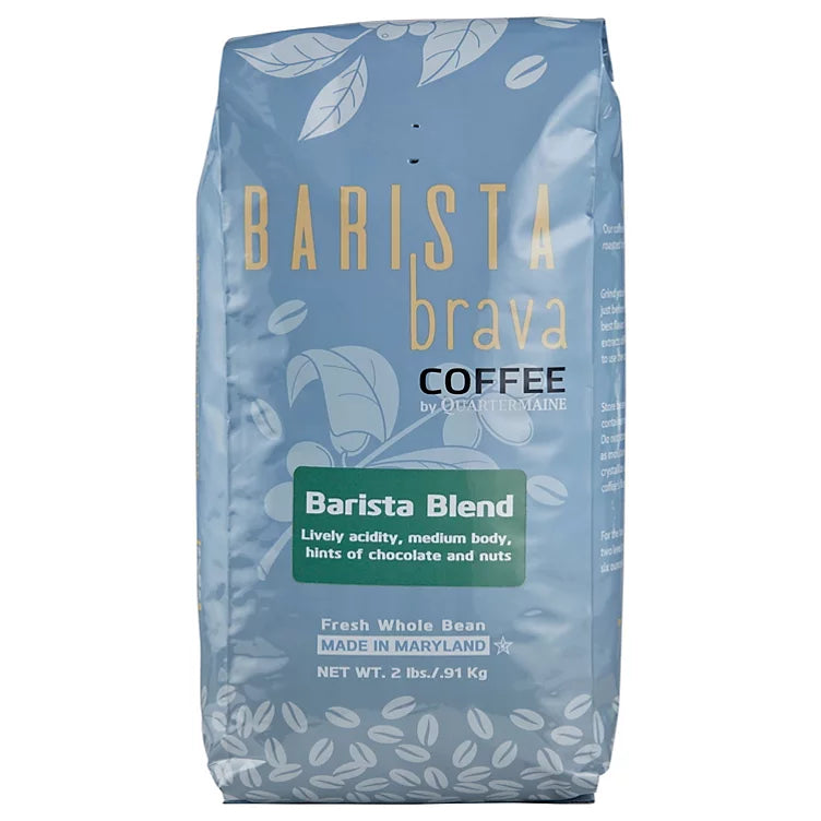 Barista Brava by Quartermaine Whole Bean Coffee, Barista Blend (32 oz.)