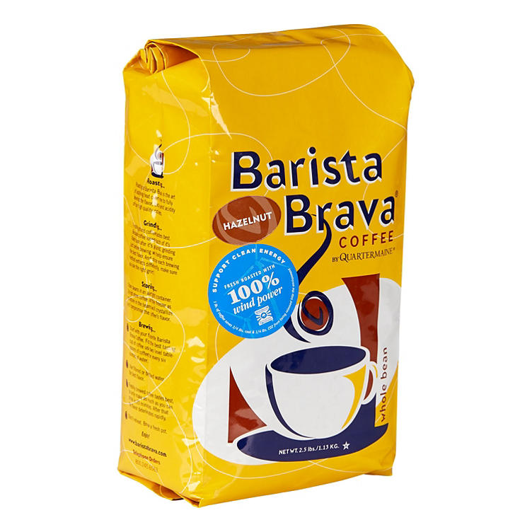 Barista Brava by Quartermaine Whole Bean Coffee, Hazelnut (32 oz.)