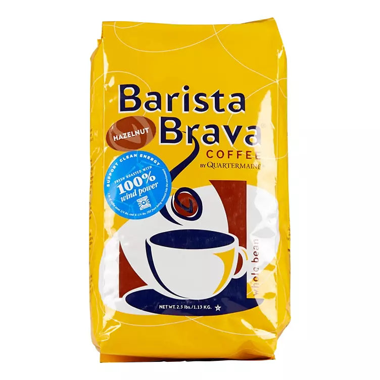 Barista Brava by Quartermaine Whole Bean Coffee, Hazelnut (32 oz.)