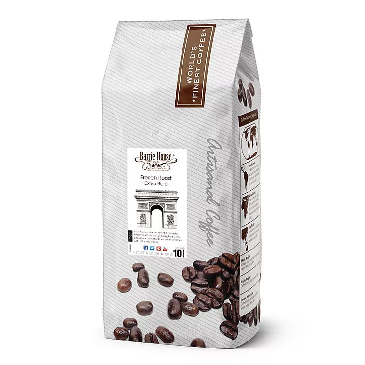 Barrie House Whole Bean Coffee, Extra Bold French Roast (32 oz.)