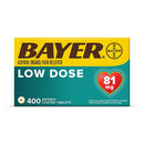 Bayer Low Dose Aspirin Regimen, 81 mg. (400 ct.)