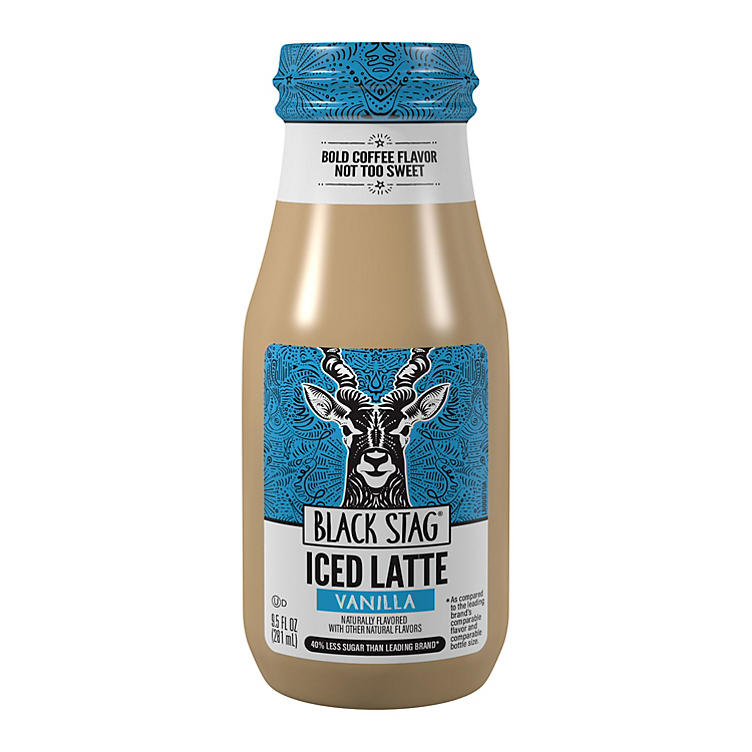 Black Stag Iced Latte, Vanilla Flavored, Ready to Drink (9.5 fl. oz., 12 pk.)