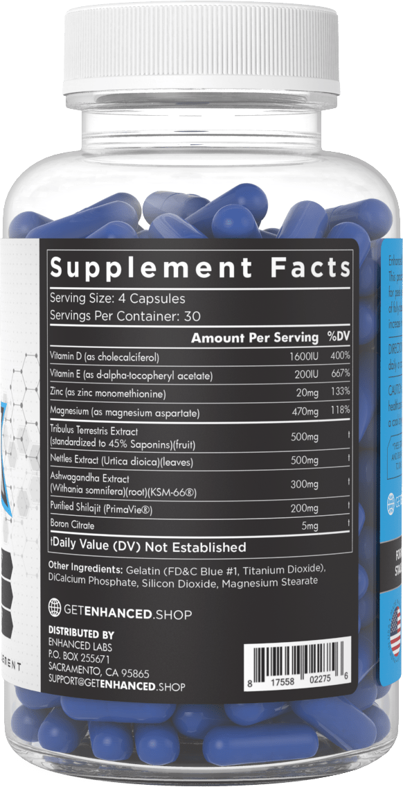BLUE OX<h4>Blue Ox Testosterone Booster - 120 Capsules</h4>