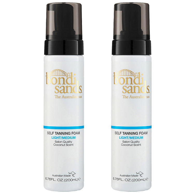 Bondi Sands Self Tanning Foam, Light Medium (2-pk)