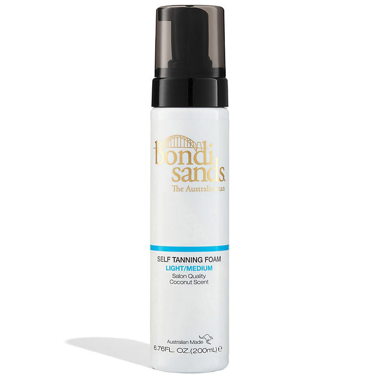 Bondi Sands Sunless Self-Tanning Foam + Application Mitt, Light/Medium (6.76 fl. oz.)