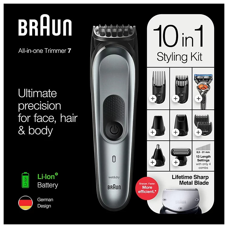 Braun All-in-One Trimmer 7 Styling Kit (MGK7221)
