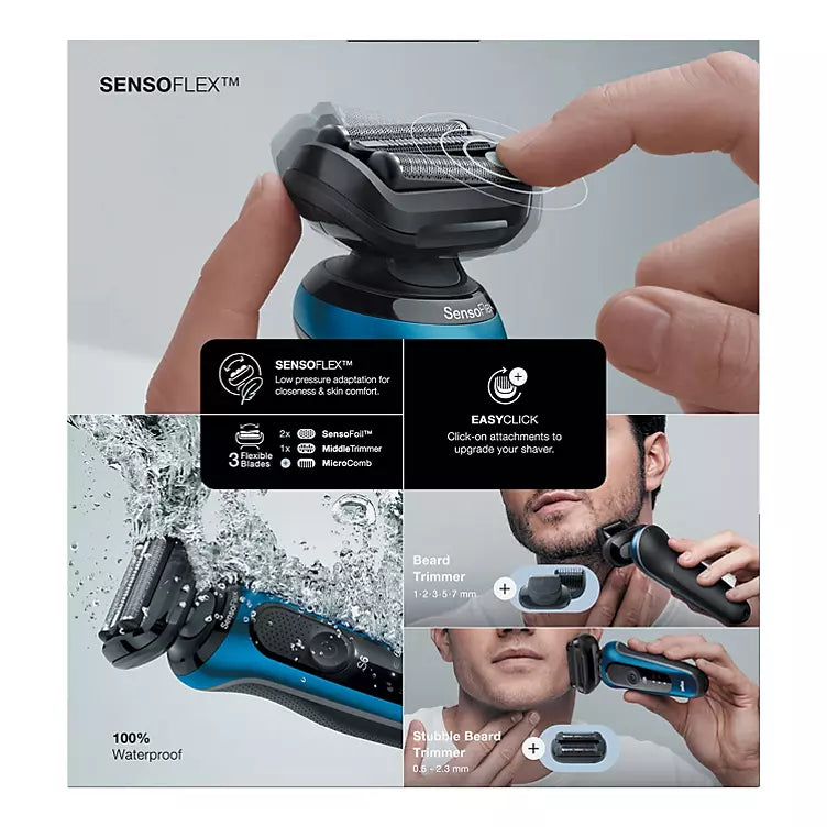 Braun Series 6 6090cc Electric Razor for Men with SmartCare Center Beard Trimmer