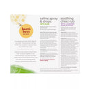 Burt's Bees Kids' Chest Rub Stick, Saline Spray, and Drops Comfort Pack