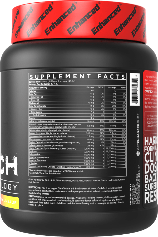 Carbtech<h4>Intra Workout Fuel + Electrolytes + Creatine</h4>