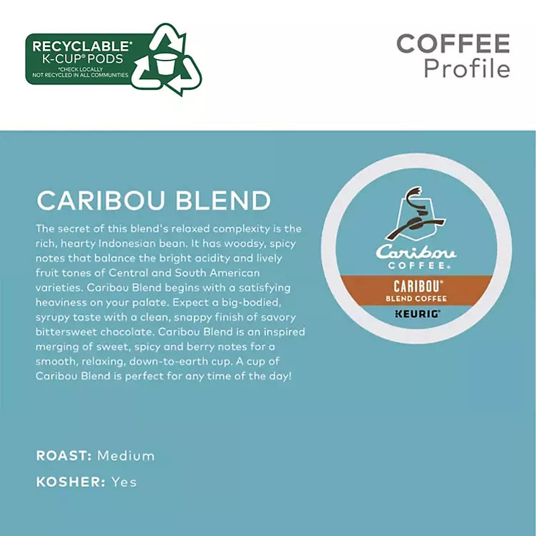 Caribou Coffee Caribou Blend K-Cup Pods (100 ct.)